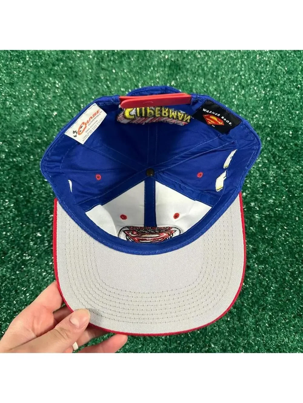 Retro 1990s-2000s? chase authentics Superman racing snapback hat cap grunge